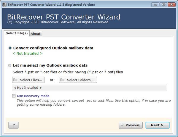 PSTʽת(BitRecover PST Converter Wizard)