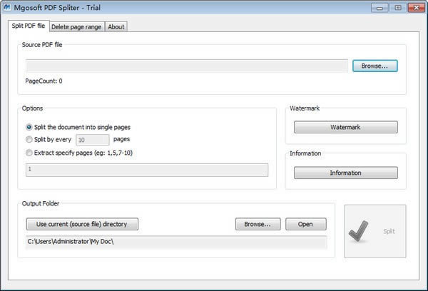 Mgosoft PDF Spliter-PDFָ-Mgosoft PDF Spliter v9.4.3ٷ