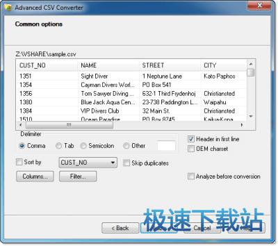 高级CSV转换器下载_Advanced CSV Converter 6.75 官方版本